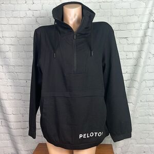LuLuLemon/Peloton, Black, Lightweight Seersucker Sweatshirt, Size 12